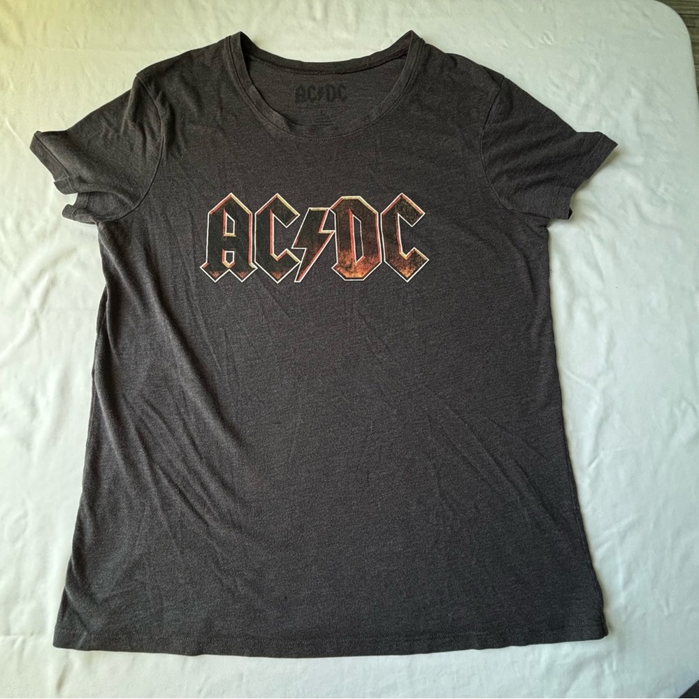 AC/DC Charcoal Retro Tee